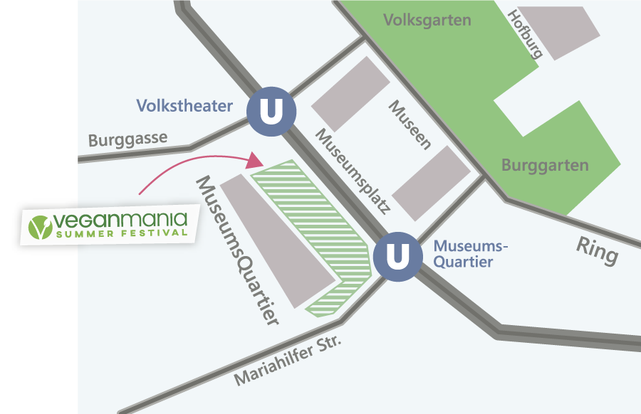 Veganmania Wien Standort Karte