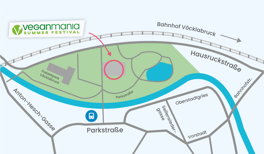 Lageplan zur Veganmania Voecklabruck
